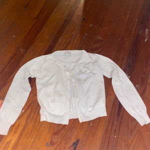 Girls sweater color: white size: M (7/8)